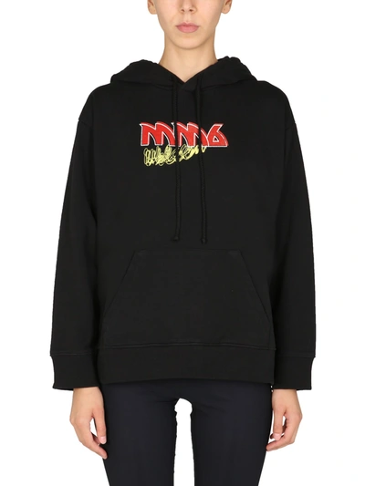 Shop Mm6 Maison Margiela 6 Tour Sweatshirt In Nero