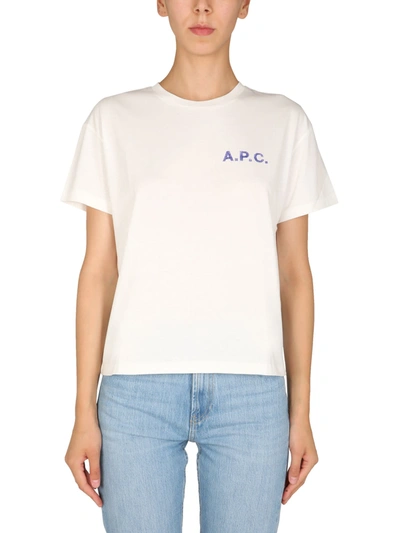 Shop Apc Judy T-shirt In Bianco