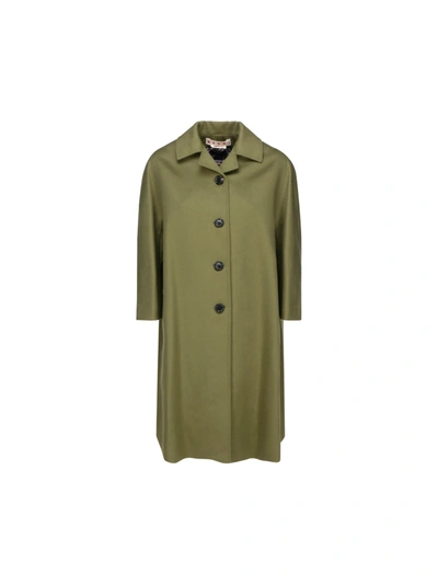 Shop Marni Coat In Green