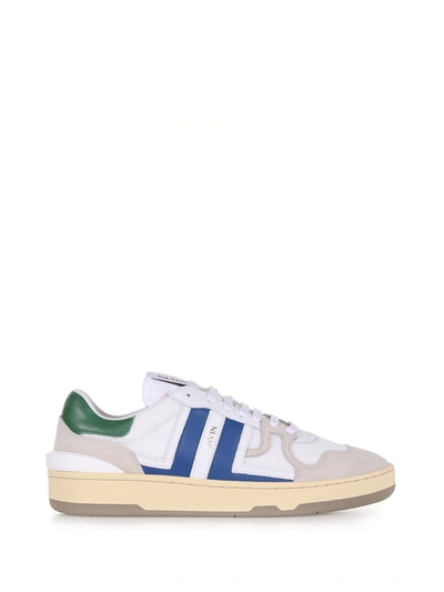 Shop Lanvin Sneaker With Lateral Logo In White Blu