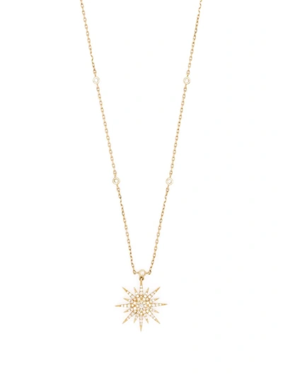 Shop Djula 18kt Yellow Gold Soleil Diamond Necklace