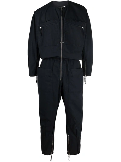 Shop Isabel Marant Trevor Zip-up Jumpsuit In Black