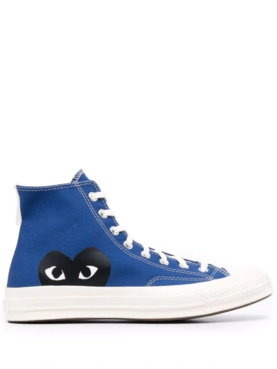 Shop Comme Des Garçons Play X Converse Chuck 70 High-top Sneakers In Blue