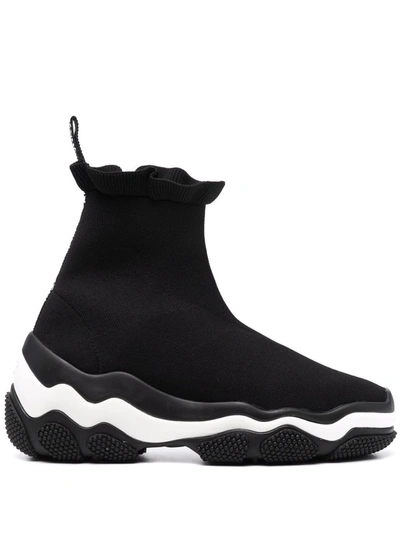 Shop Redv Chunky-sole High-top Sneakers In Black