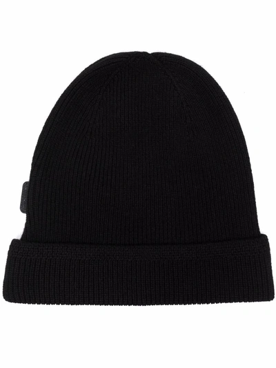 Shop Tom Ford Ribbed-knit Cashmere Beanie In Black