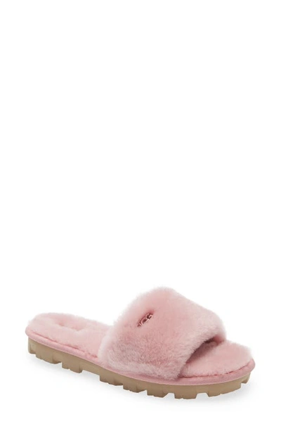 Shop Ugg Cozette Genuine Shearling Slipper In Shell