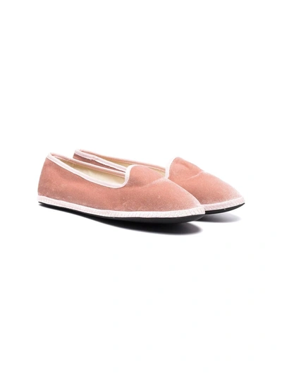 Shop Siola Teen Round-toe Ballerina Shoes In 粉色