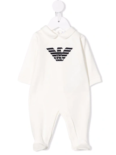 Emporio Armani Jumpsuit With Print In 白色