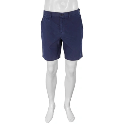 Shop Burberry Mens Cotton Poplin Shorts In Blue
