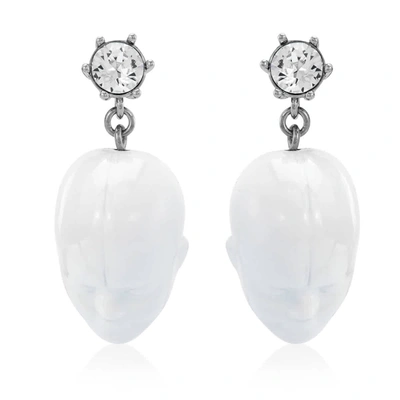 Shop Burberry Ladies Jewelry & Cufflinks 8013031 In White/palladio