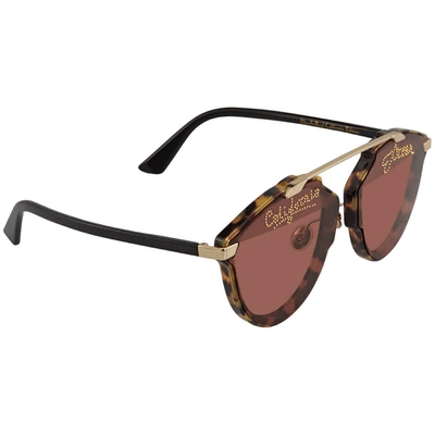 Shop Dior Aviator Ladies Sunglasses Sorealcd 0epz 63/12 In Black