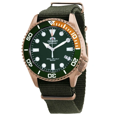 Shop Orient Triton Automatic Green Dial Men's Watch Ra-ac0k04e10b In Gold Tone / Green / Orange