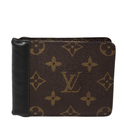 Pre-owned Louis Vuitton Monogram Canvas And Leather Trim Gaspar Bifold Wallet In Brown