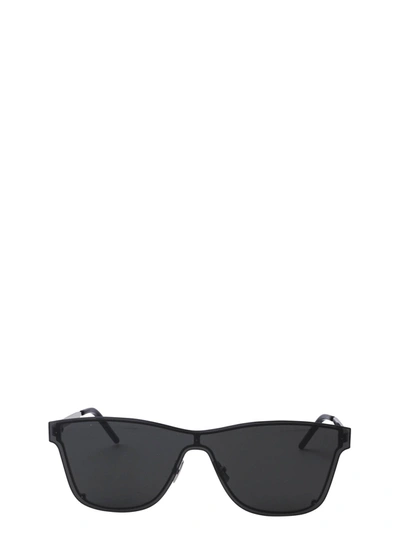 Shop Saint Laurent Eyewear Wayfarer Overmask Sunglasses In Black