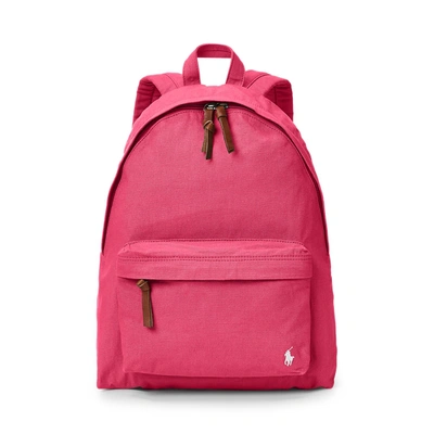Shop Ralph Lauren Color Shop Canvas Backpack In Hot Pink