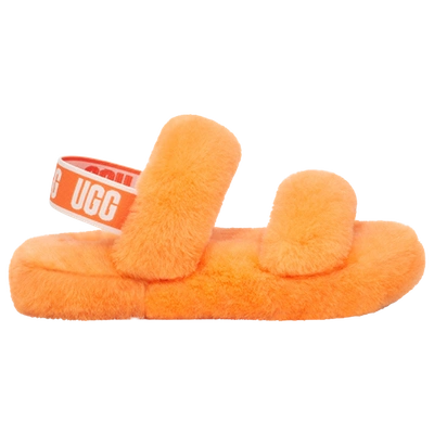 Shop Ugg Girls  Oh Yeah Slides In Orange/orange