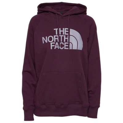 Shop The North Face Womens  Half Dome Pullover Hoodie In Blackberry