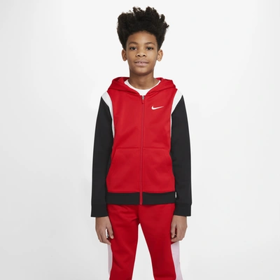 Nike Kids' Tech Fleece Elite Full-zip Hoodie In Univ Red/black/white |  ModeSens