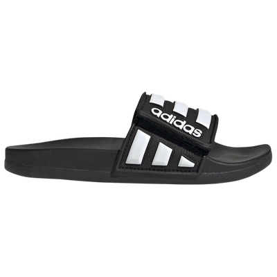 Shop Adidas Originals Boys Adidas Adilette Comfort Slides In Black/white