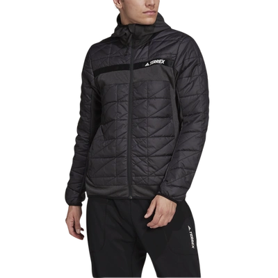 Shop Adidas Originals Mens Adidas Terrex Hybrid Insulated Jacket In Black