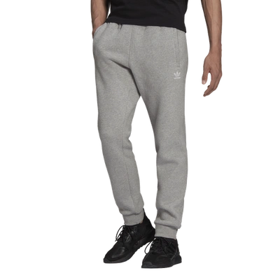 Shop Adidas Originals Adicolor Essentials Fleece Trefoil Pants In Medium Grey Heather
