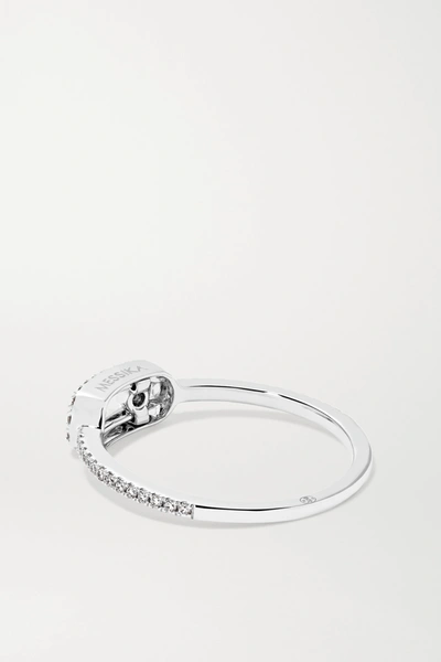 Shop Messika Move Uno 18-karat White Gold Diamond Ring