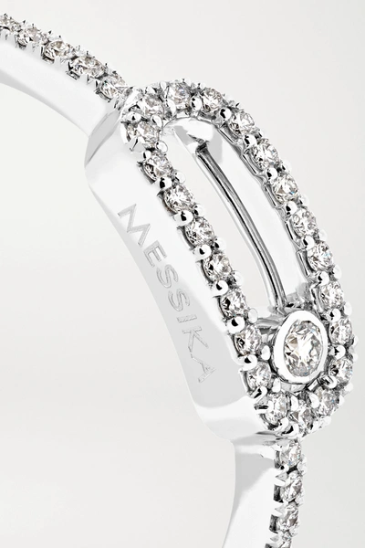 Shop Messika Move Uno 18-karat White Gold Diamond Ring