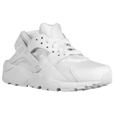 Shop Nike Boys  Huarache Run In White/pure Platinum/white