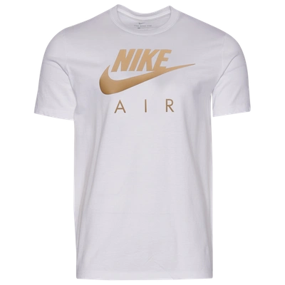 Nike Mens Air Reflective T-shirt In White/gold Reflective | ModeSens