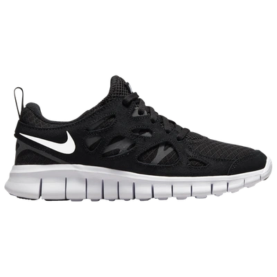 Shop Nike Boys  Free Run 2 In Black/white