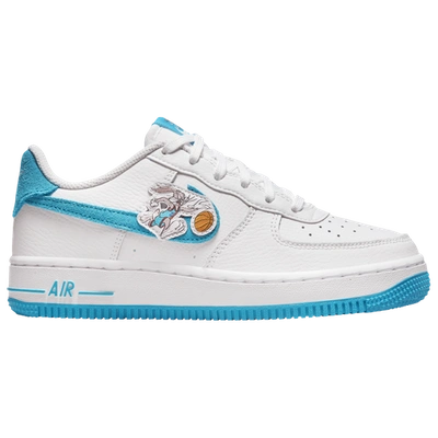 Shop Nike Boys  Air Force 1 '06 In White/scuba Blue