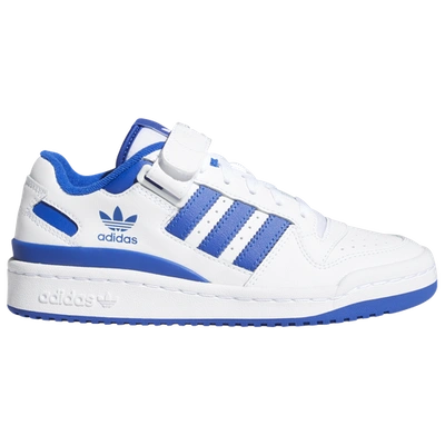 Shop Adidas Originals Boys  Forum Low In Blue/white