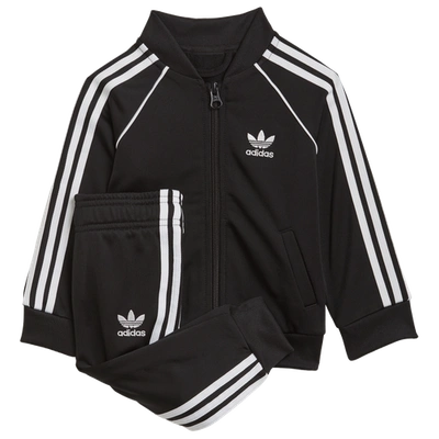 Shop Adidas Originals Boys  Adicolor Superstar Track Suit In Black/white