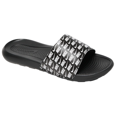 Shop Nike Mens  Victori One Slides In Black/white