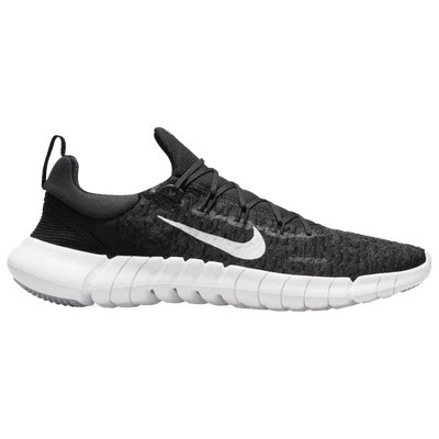 Shop Nike Mens  Free Run 5.0 '21 In Black/white/dark Smoke Grey