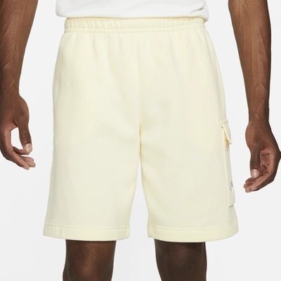 Shop Nike Mens  Cargo Club Shorts In Coconut Milt/coconot Milk/white
