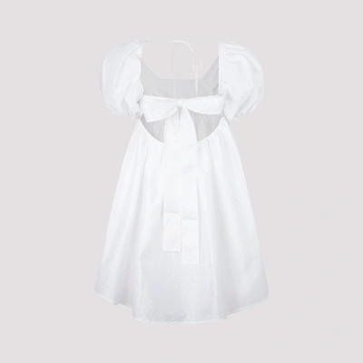 Shop Cecilie Bahnsen Tilde Bandeau Dress In White