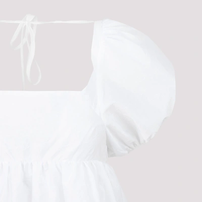 Shop Cecilie Bahnsen Tilde Bandeau Dress In White
