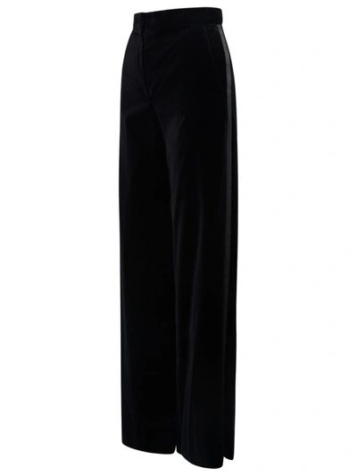 Shop Max Mara Black Cotton Mappa Pants