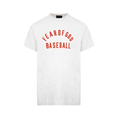 Shop Fear Of God Cotton Baseball T-shirt Tshirt In Nude &amp; Neutrals