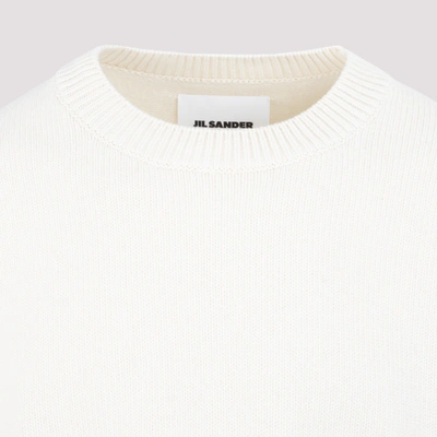 Shop Jil Sander Wool And Cashmere Sweater In Nude &amp; Neutrals