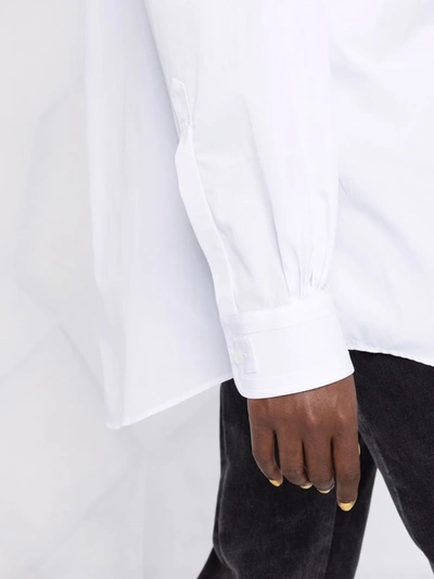 Shop Maison Margiela Long-sleeve Plain Cotton Shirt In Mixed Colours