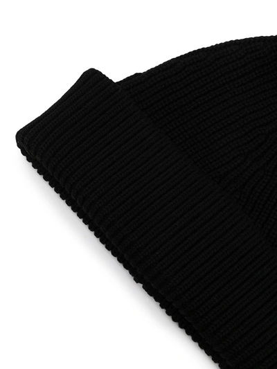 Shop Maison Margiela Ribbed Knitted Beanie In Mixed Colours