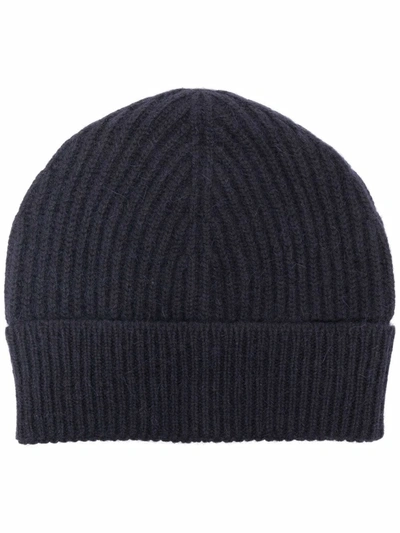 Shop Maison Margiela Ribbed-knit Beanie In Mixed Colours
