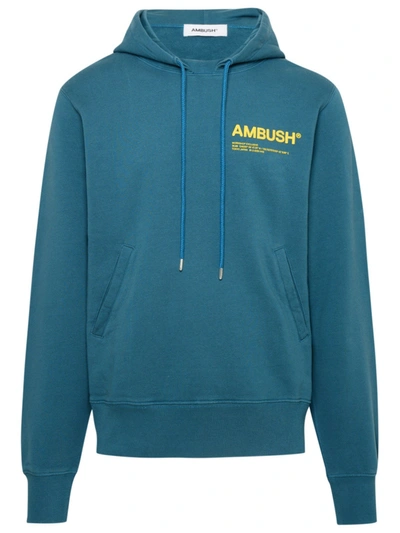 Shop Ambush Blu Cotton Sweatshirt In Blue