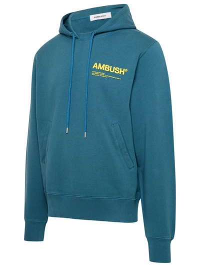 Shop Ambush Blu Cotton Sweatshirt In Blue