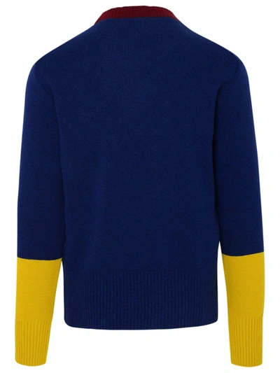 Shop Dolce & Gabbana Navy Woolmark Sweater In Blue