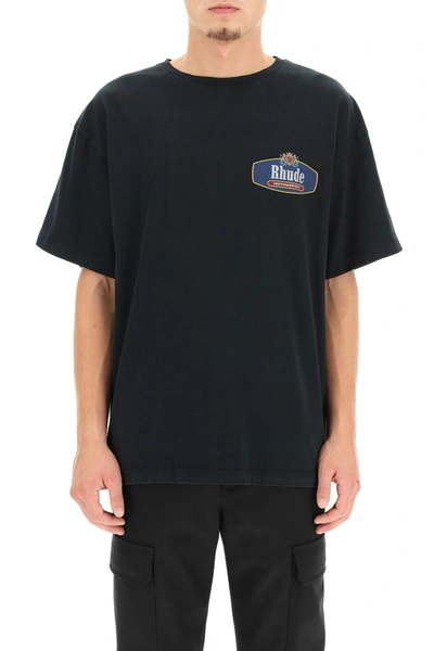 Shop Rhude Racing Crest T-shirt In Mixed Colours