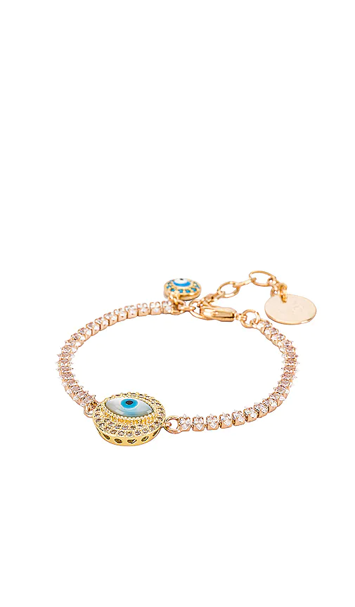 Anton Heunis Eye Crystal Chain Bracelet In 水晶 | ModeSens