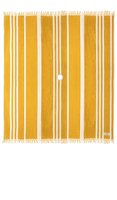 Shop Business & Pleasure Co. Beach Blanket In Vintage Yellow Stripe